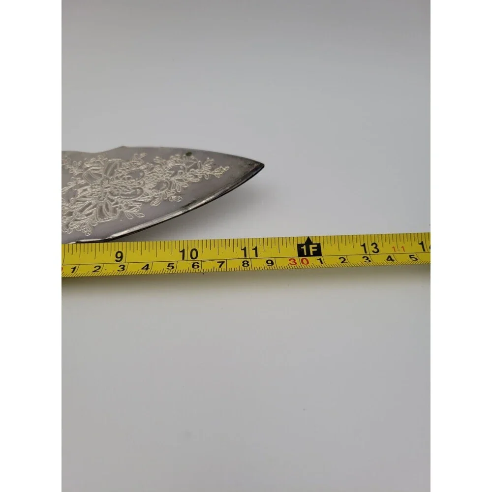 Vtg‎ Large Pie Cake Server Trowel International Silver Plated Merry Christmas